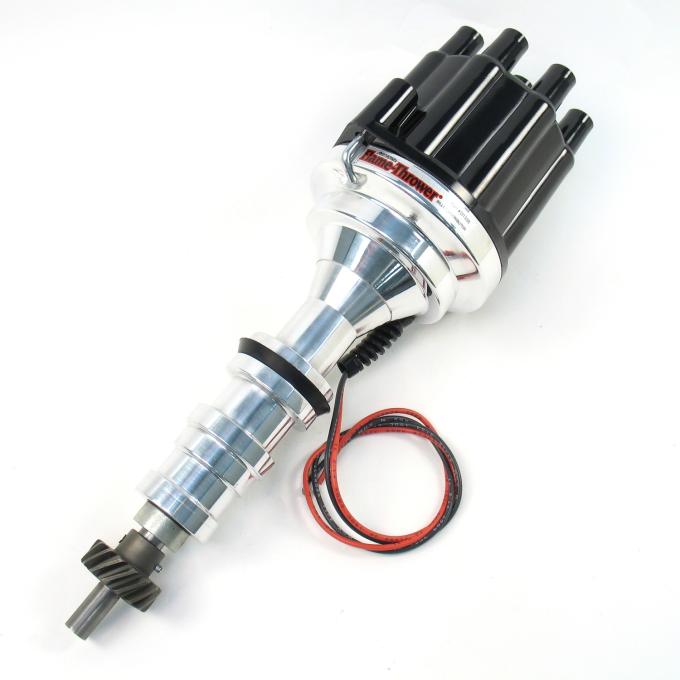 Pertronix Billet Distributor for Ford 352-428 Engines (Ignitor II) with Mechanical Advance, Black / Female D133800