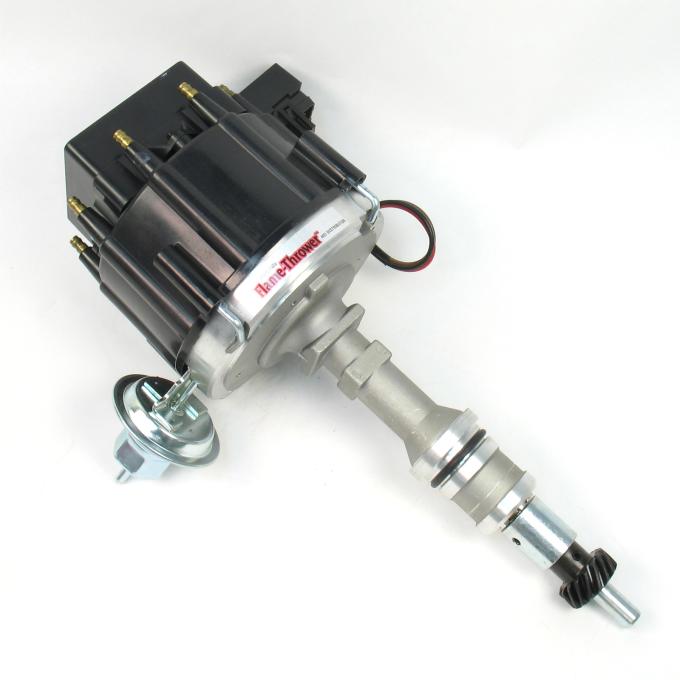 Pertronix Street Strip HEI Distributor for Ford Small Block Engines, HEI III Module with Multi Spark & Adjustable Digital Rev Limiter / Black Cap D71350