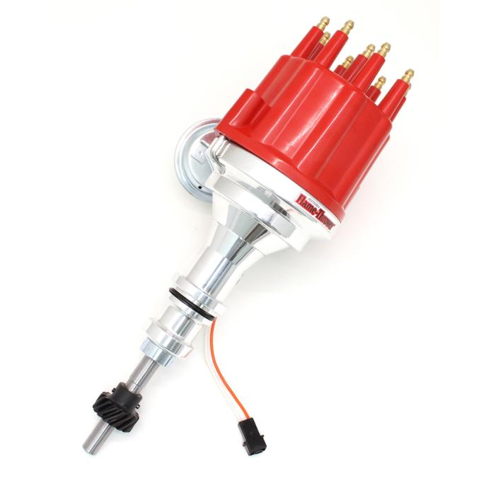 Pertronix Magnetic Pickup Billet Distributor for Ford Small Block Engines, Red Cap Color D330711