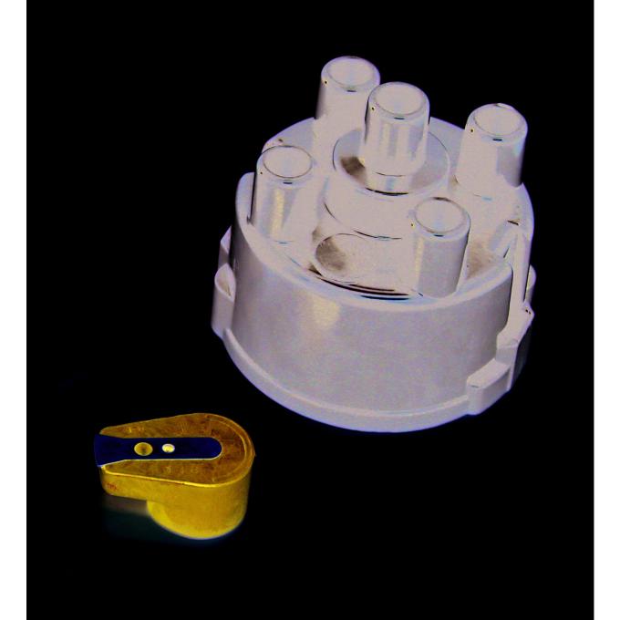 Pertronix Top Exit Distributor Cap and Rotor Kit for 4 Cylinder 45D Style Distributors (Service Part Only) D604600