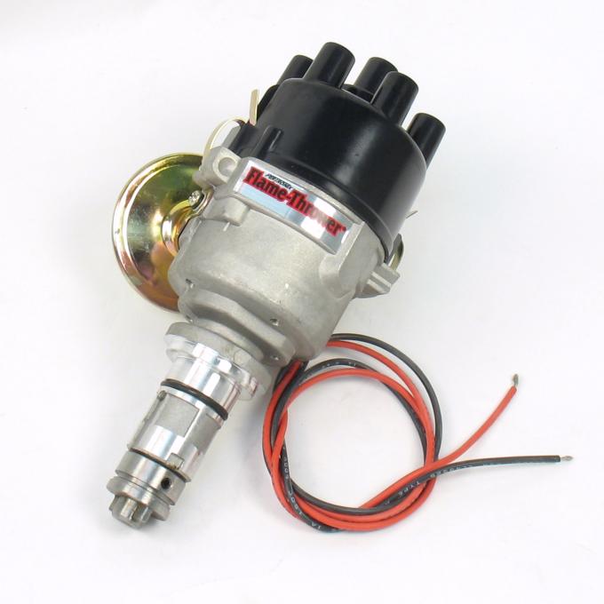 Pertronix Stock Look 45D4 Distributor for British 4 Cylinder Engines (Ignitor III) with Vacuum / Mechanical Advance, Top Exit / 12V Negative D7170618