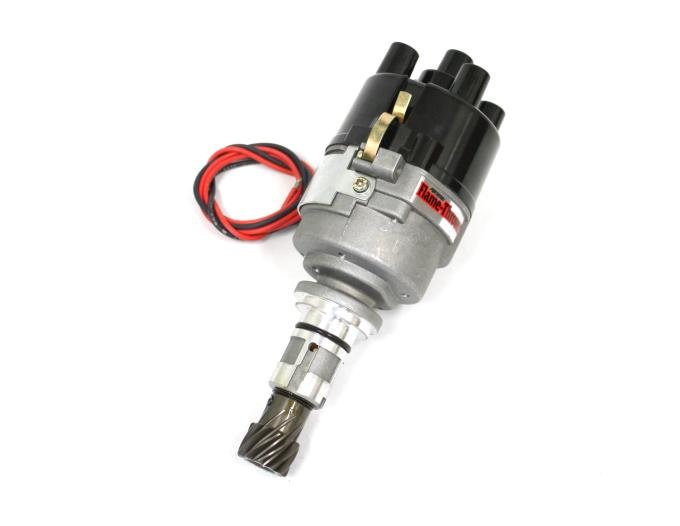 Pertronix Stock Look Distributor for Ford X-Flow 4 Cylinder Engines (Ignitor III) with Mechanical Advance, Top Exit / 12V Negative D7190500