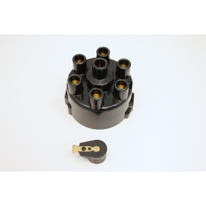 Pertronix Top Exit Distributor Cap and Rotor Kit for 6 Cylinder 45D Style Distributors (Service Part Only) D606600