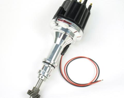 Pertronix Billet Distributor for Ford 351C Engines (Ignitor III) with Mechanical Advance, Black / Male D7132810