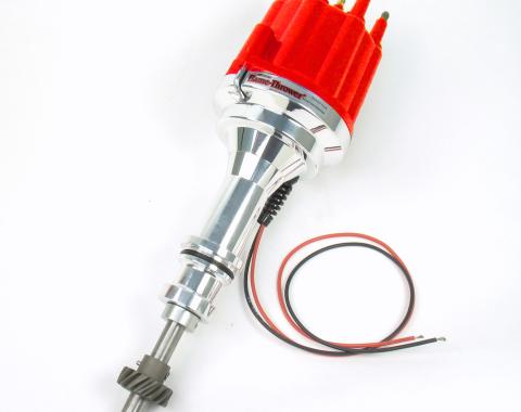 Pertronix Billet Distributor for Ford 351C Engines (Ignitor III) with Mechanical Advance, Red / Male D7132811
