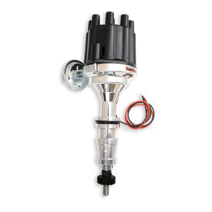 Pertronix Billet Distributor for Ford 352-428 Engines (Ignitor II) with Vacuum / Mechanical Advance, Black / Female D133700