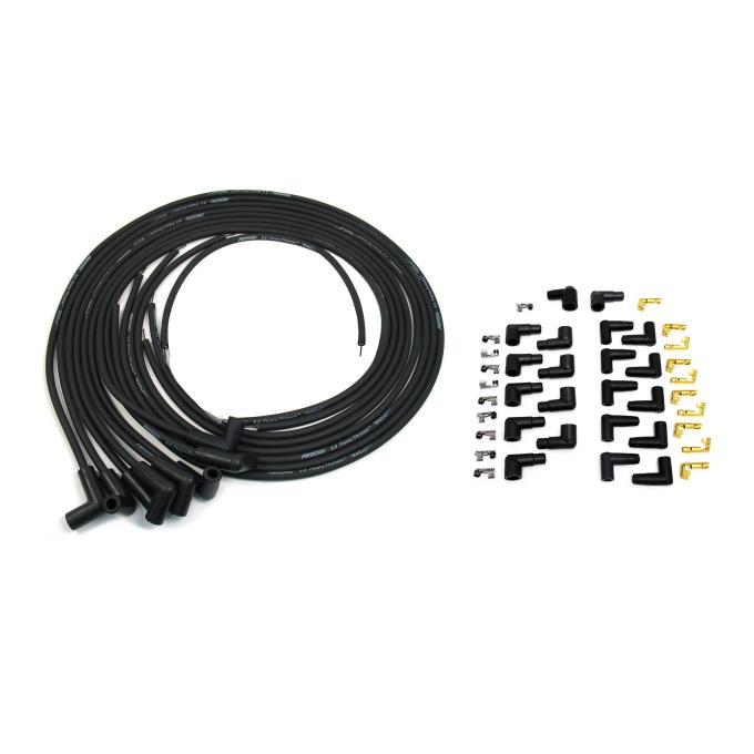 Pertronix Universal 8 Cylinder 8mm MAGx2 Spark Plug Wire Set, Black , 90&deg; Spark Plug Boot Angle, 90&deg; Distributor Boot Angle 808290