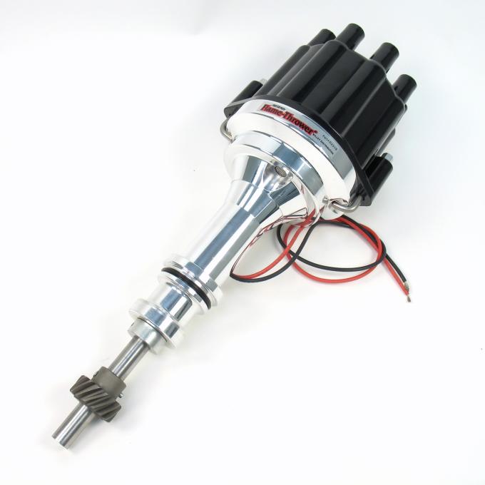 Pertronix Marine Billet Distributor for Ford 351W Engines (Ignitor II), Black Cap Color D231800