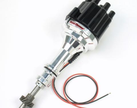 Pertronix Billet Distributor for Ford 351C Engines (Ignitor II) with Mechanical Advance, Black / Female D132800