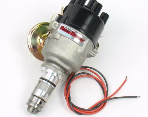 Pertronix Stock Look 45D4 Distributor for British 4 Cylinder Engines (Ignitor III) with Vacuum / Mechanical Advance, Top Exit / 12V Negative D7170618