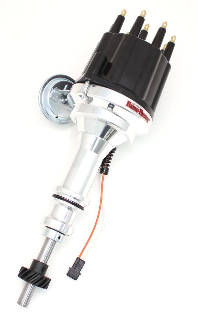 Pertronix Magnetic Pickup Billet Distributor for Ford 351C Engines, Black Cap Color D332710