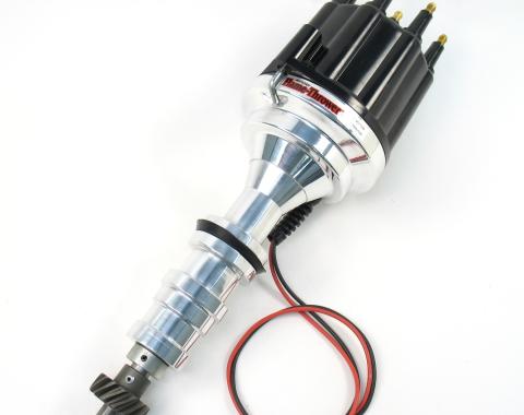Pertronix Billet Distributor for Ford FE 352-428 Engines (Ignitor III) with Mechanical Advance, Black / Male D7133810