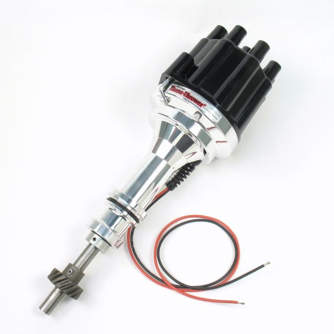 Pertronix Billet Distributor for Ford 351C Engines (Ignitor II) with Mechanical Advance, Black / Female D132800