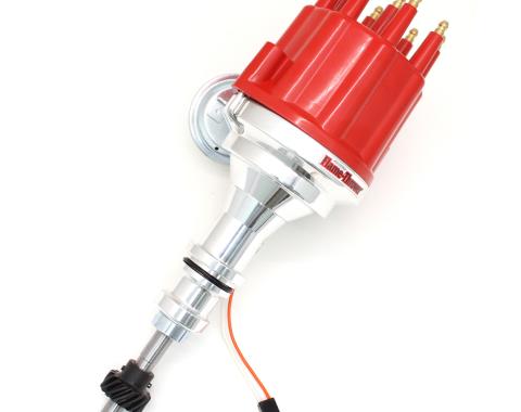 Pertronix Magnetic Pickup Billet Distributor for Ford Small Block Engines, Red Cap Color D330711