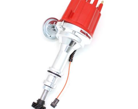 Pertronix Magnetic Pickup Billet Distributor for Ford 351C Engines, Red Cap Color D332711