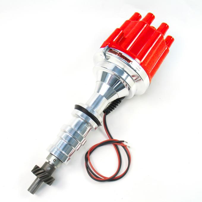 Pertronix Billet Distributor for Ford 352-428 Engines (Ignitor II) with Mechanical Advance, Red / Female D133801