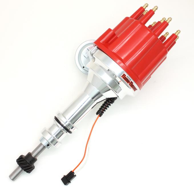 Pertronix Magnetic Pickup Billet Distributor for Ford 351W Engines, Red Cap Color D331711