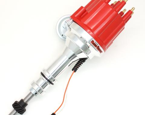 Pertronix Magnetic Pickup Billet Distributor for Ford 351W Engines, Red Cap Color D331711
