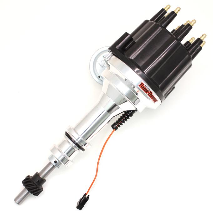 Pertronix Magnetic Pickup Billet Distributor for Ford 351W Engines, Black Cap Color D331710