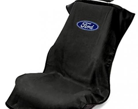 Seat Armour Ford Seat Towel, Black with Logo SA100FORB