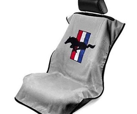 Seat Armour Mustang Pony, Seat Towel, Grey with Logo SA100MUSG