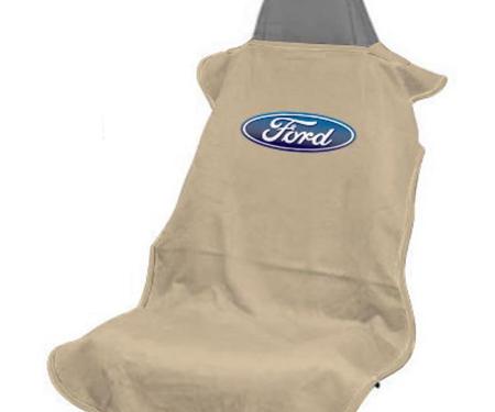 Seat Armour Ford Seat Towel, Tan with Logo SA100FORT