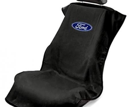 Seat Armour Ford Seat Towel, Black with Logo SA100FORB