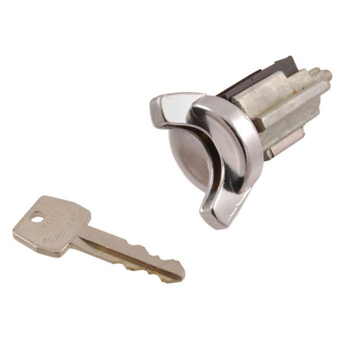 Dennis Carpenter Ignition Switch Lock Cylinder & Key - 1973-76 Ford Car   D4AZ-11582-A