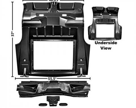 Mercury Cougar Trunk Floor, Complete, 1967-1968