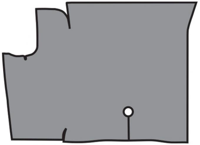 ACC 1964-1968 Ford Mustang Fastback Trunk Mat TM Vinyl