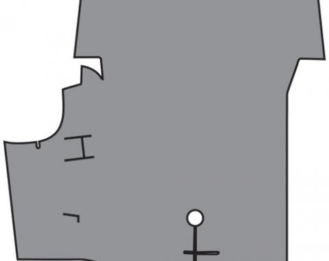 ACC 1969 Ford Mustang Boss 429 Fastback Trunk Mat Burtex