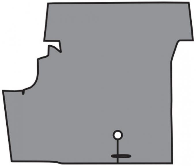 ACC 1969-1970 Ford Mustang Fastback Trunk Mat Fleece