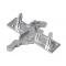 1991-1993 Ford Mustang Dash Emblem Badge Chrome Pony & Tri-Bar Running Horse