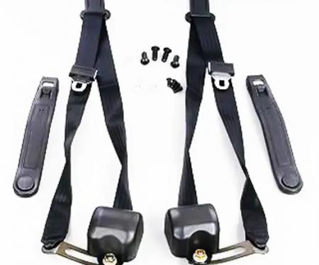 Mustang Retractable Front Seat Belts, 1968-1973