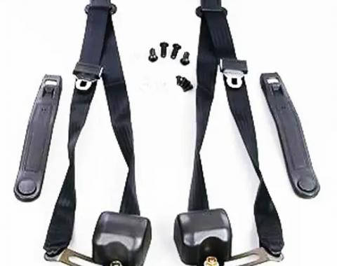 Mustang Retractable Front Seat Belts, 1968-1973