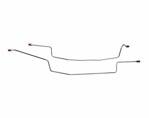 Right Stuff 1987 - 1993 Ford Mustang Factory Drum Rear Axle Brake Lines, 2 Pieces ZRA8701