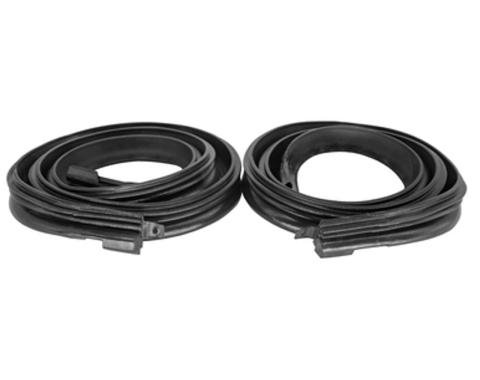 Metro Moulded Parts Roof Rail Seals, 67-68 Ford Mustang 2 Door Coupes, Pair RR 6400-B