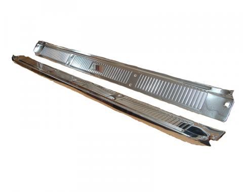 Dennis Carpenter Door Scuff Plates - 2 Door - Pair - Galaxie - 1965-68 Ford Car   C5AZ-6213208-PR