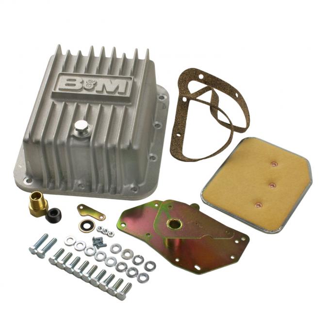 B&M Hi-Tek Deep Transmission Pan, Aluminum 50281