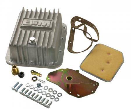 B&M Hi-Tek Deep Transmission Pan, Aluminum 50281