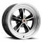 Legendary Wheels 1964-1973 Ford Mustang 15 X 7 Legendary GT9 Alloy Wheel, 5 on 4.5 BP, 4.25 BS, Charcoal / Machined LW69-50754B