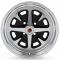 Legendary Wheels 1964-1973 Ford Mustang 15 X 6 Magnum 400, 4 on 4.5 BP, 3.75" BS, Gloss Black / Machined LW40-50644A
