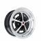 Legendary Wheels 1964-1973 Ford Mustang 17x8 Magnum 500 Alloy Wheel, 5 on 4.5 BP, 4.75 BS, Gloss Black/ Machined LW50-70854A