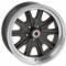 Legendary Wheels HB45, 17 X 7 In., 5 X 4.5, 4.25 BS, Charcoal/Machined LW90-70754B