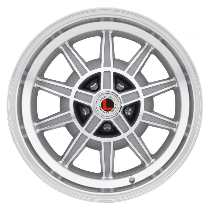 Legendary Wheels 1964-1973 Ford Mustang 15 X 7 GT7 Alloy Wheel, 5 on 4.5 BP, 4.25 BS, Machined / Clear Coat LW10-50754C