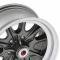 Legendary Wheels HB45, 15 X 7 In., 5 X 4.5, 4.25 BS, Charcoal/Machined LW90-50754B