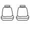Covercraft 2015-2023 Ford Mustang Precision Fit Endura Front Row Seat Covers GTF596ABENCB
