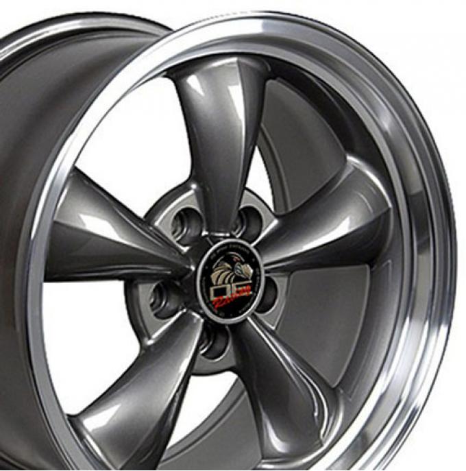 Machined Lip Anthracite Replica Wheels fit Ford Mustang (Bullitt style) 17x8