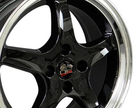 17" Fits Ford - Mustang 4-Lug Cobra R Wheel - Black 17x8