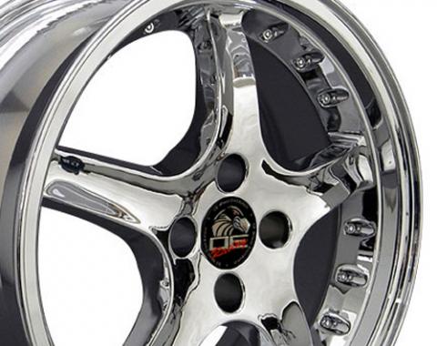 17" Fits Ford - Mustang 4-Lug Cobra R Wheel - Chrome 17x8
